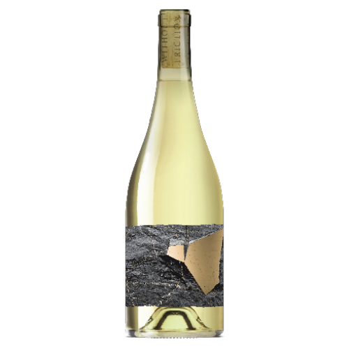 Friction Viognier wine bottle on a blank background