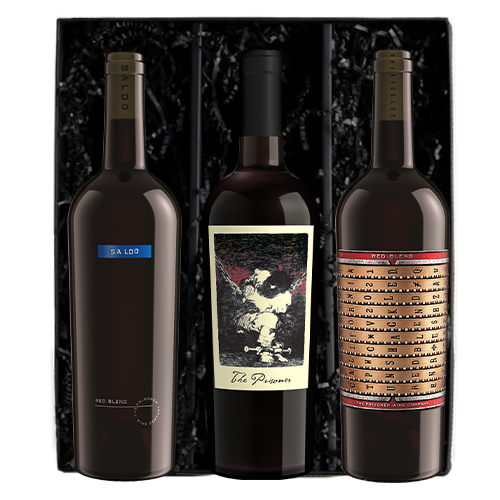 The Prisoner Red Blend Collection in a gift pack with sizzle