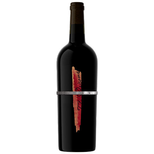 Sliver red wine bottle