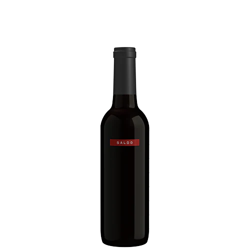 A bottle of SALDO ZINFANDEL 375mL on a gray background
