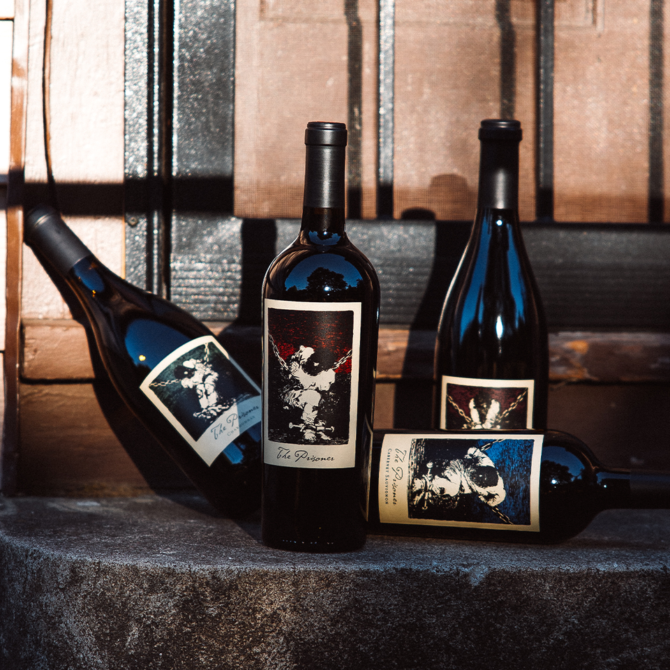 The Prisoner Wines: Red Blend, Cabernet Sauvignon, Chardonnay, and Pinot Noir.