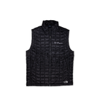 Black North Face Vest by The Prisoner with logo on front right 