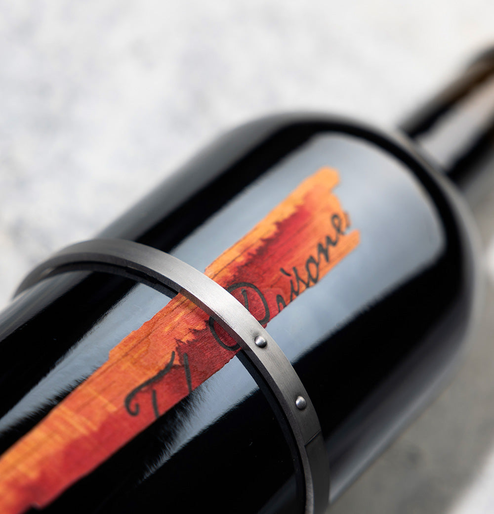 The Prisoner Sliver red blend bottle on its side