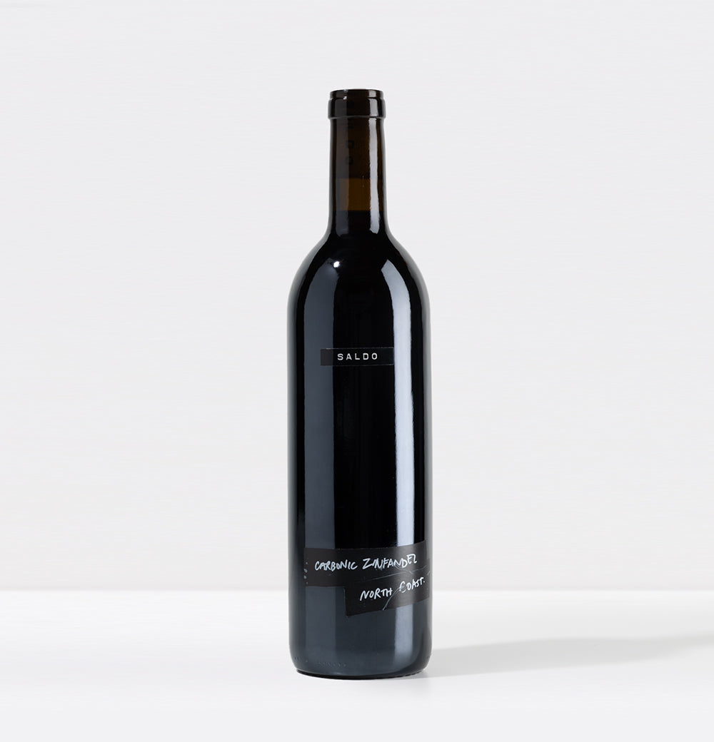 SALDO Carbonic Zinfandel bottle on white backround