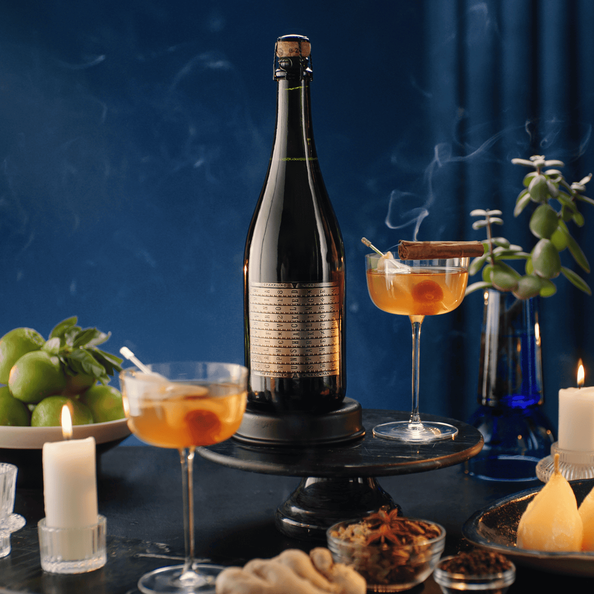 Unshackled Cocktail with sparkling wine