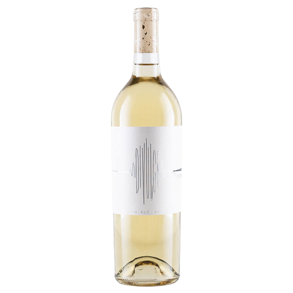 A bottle of The Prisoner Divulge Low Alcohol White Wine on a plain background