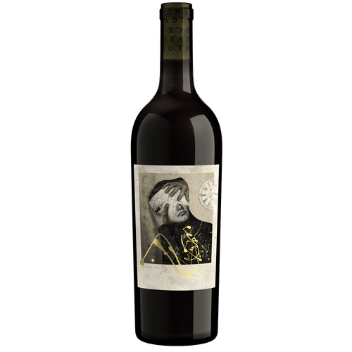 2022 Headlock Charbono bottle of wine with blank background