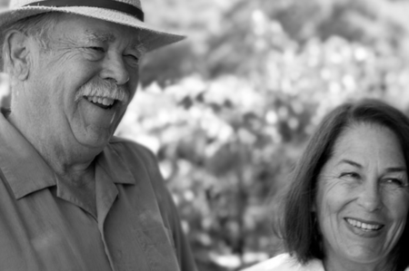 Jack & Kathy Pagendarm out in their St. Helena vineyard.