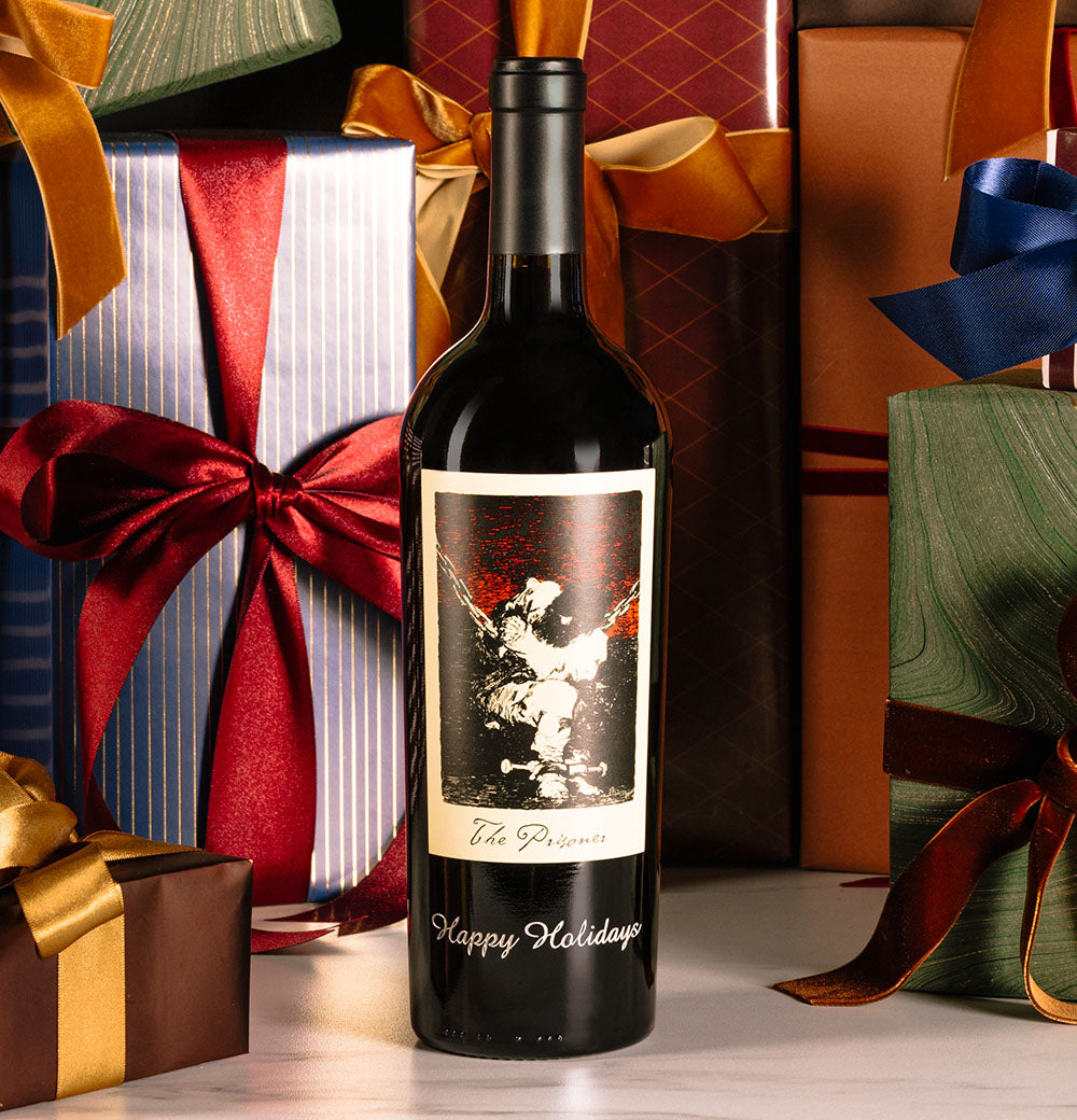 ETCHED HAPPY HOLIDAYS 2019 THE PRISONER RED BLEND 1.5L GIFT SET