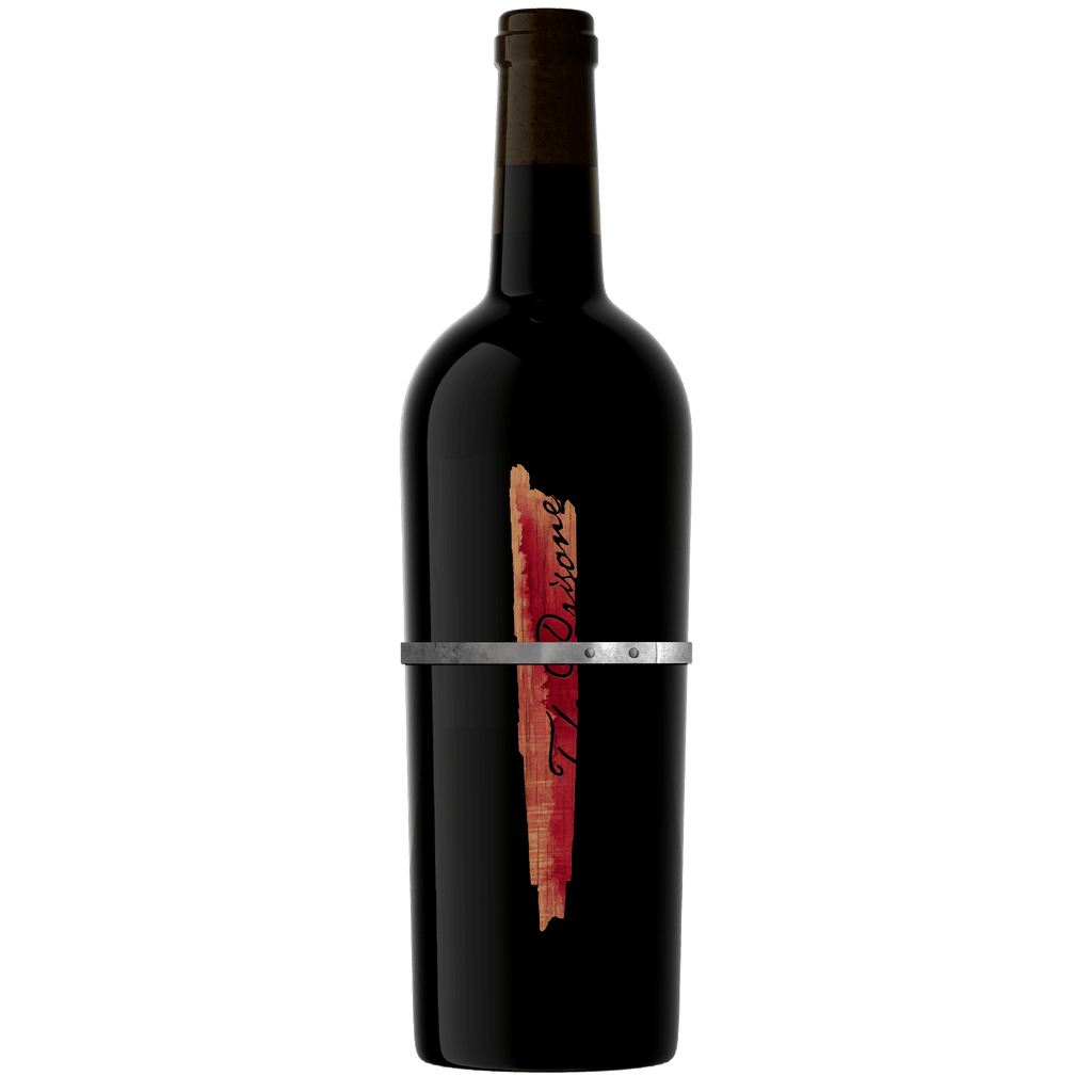 Bottle of The Prisoner Wine Company Sliver Red Wine on a blank background