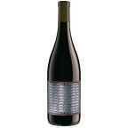 A bottle of Unshackled Pinot Noir wine against a solid white background. The bottle is dark glass with a silver and purple label featuring black text, and a gold foil-wrapped neck.
