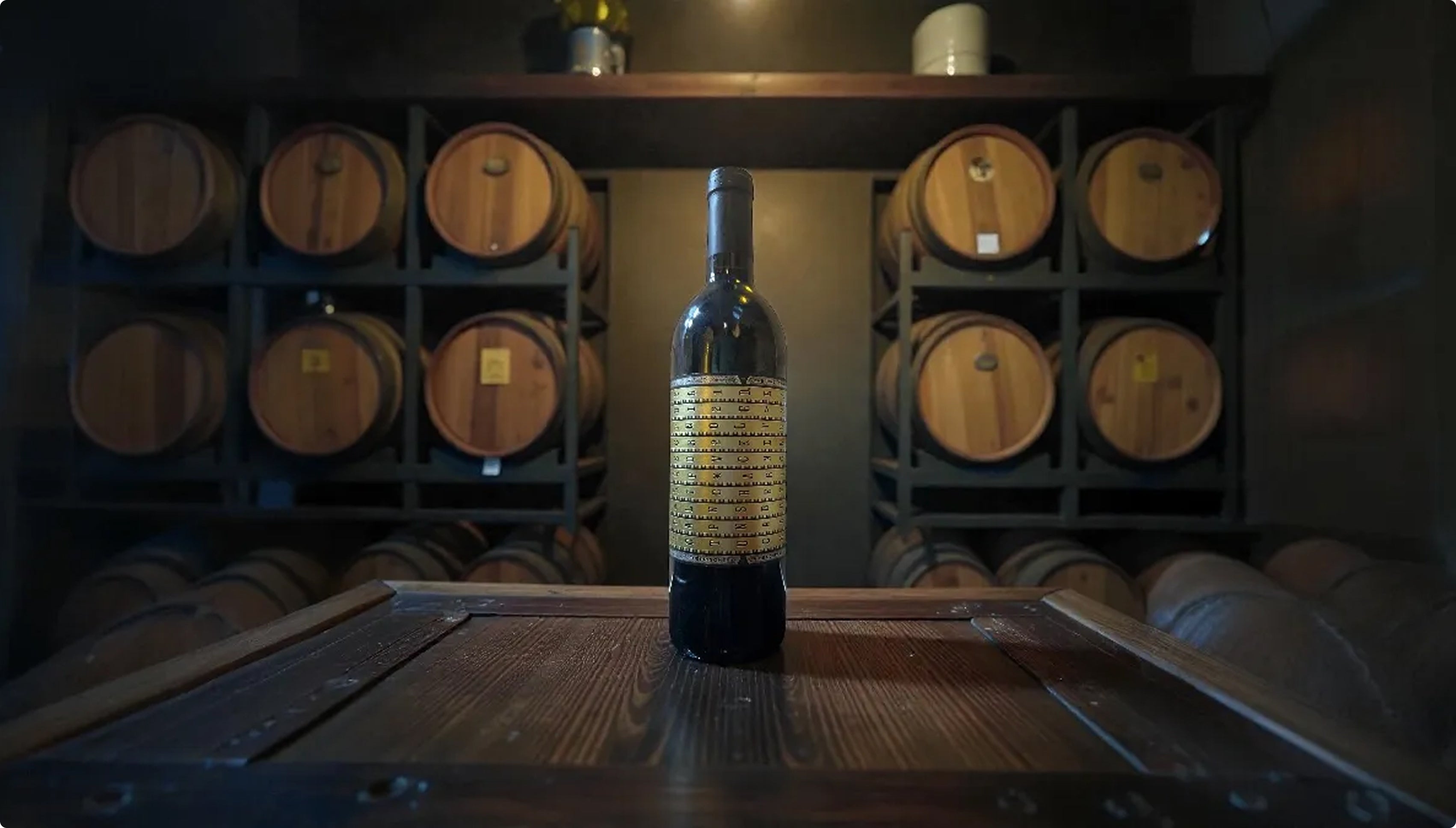 Unshackled in a barrel room