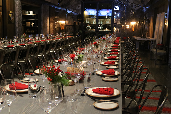 The Prisoner Wine Company Tasting Room set up for a private event.