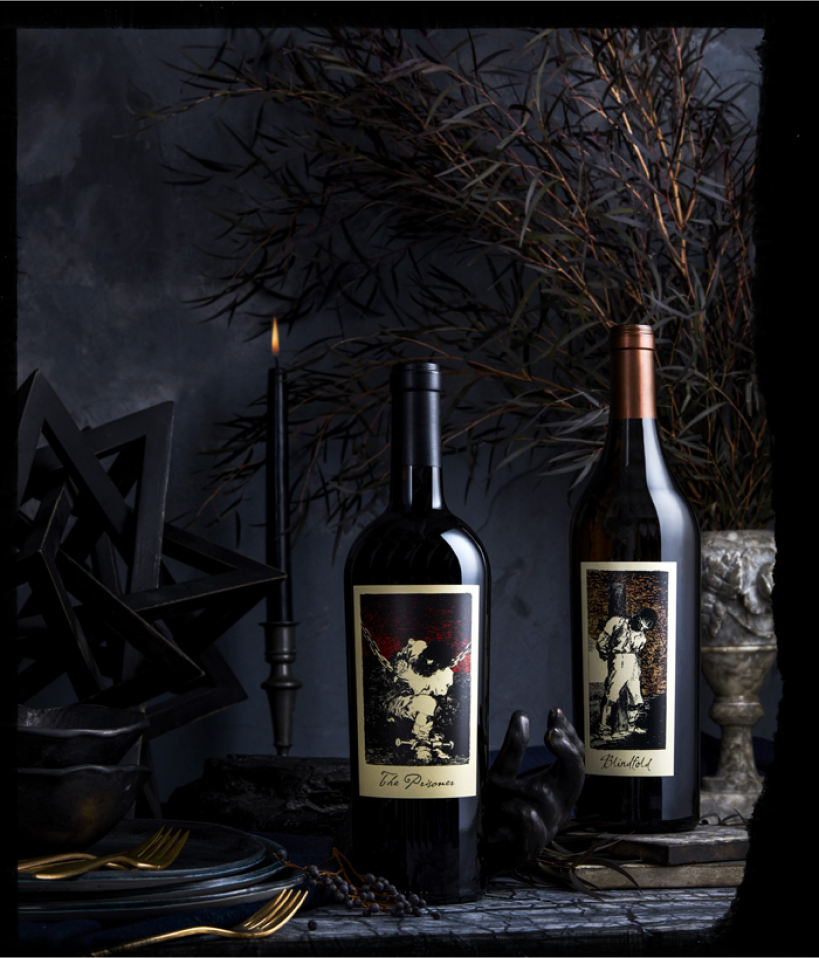 The Prisoner and Blindfold Bottles