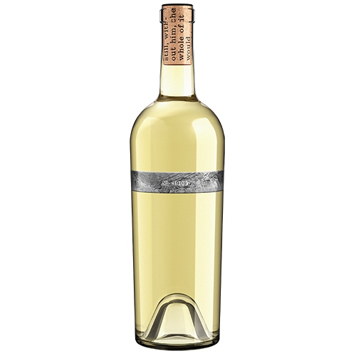 A Bottle Of 2018 No. 39007 Chenin Blanc California Wine On A Gray Background